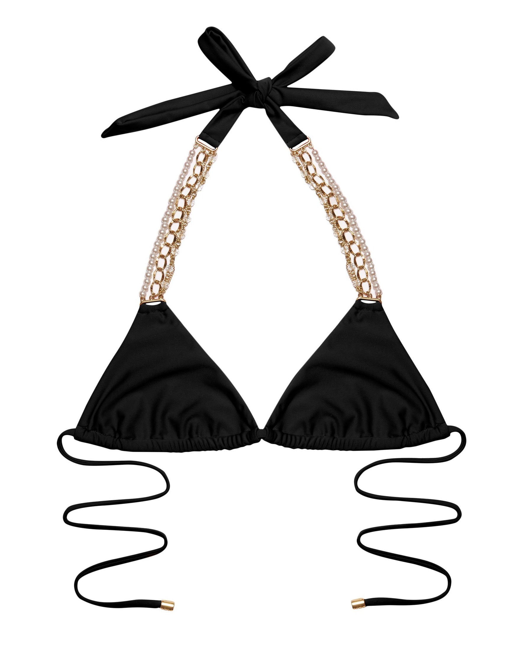 black jeweled bikini pearl embellished beach bunny swimwear pq swim luxury high end designer swimwear sexy glamorous crystal detail bikini skimpy cheeky bottoms sun vixen swimwear canada usa upscale resort wear ibiza tulum miami vacation pool party bikini celebrity style luxe black bikini rhinestone sparkle elegant rich girl beach look