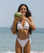 lace swimsuit bottoms pq swim white tie side luxury bikinis online