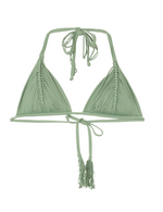 PQ Swim isla sage mint green bikini top elegant mom luxe sexy classy luxury triangle bikini women's designer swimwear sale usa