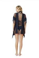 beach cover up dress luxury beach cover ups Black fringe cover up monique PQ Swimwear