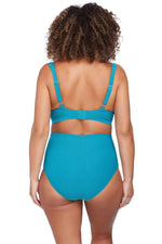 High Waisted Bikini Bottoms Artesands teal Botticelli plus size bikini underwire swim top full bust support bikini for bigger chest high waisted tummy control bikini bottoms plus size swimsuit set slimming curvy swimwear designer plus size bathing suits Canada USA best swimsuits for tummy control high waist bikini for plus size women luxury swimwear online boutique flattering plus size bikinis sexy curvy swimwear Montreal Toronto Vancouver Calgary Canada Sun Vixen Swimwear best website online usa worldwide 
