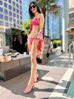 PQ swim hot pink bikini bottoms lace fancy sexy hottest designer bikinis instagram luxe classy gorgeous exquisite toronto USA beautiful swimsuits