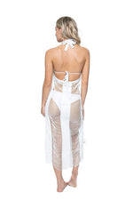 white fringe sarong wrap skirt convertible beach dress cover up PQ Swim Monique cover up tassel sarong skirt sexy luxury best quality classy designer high quality flattering luxe fashion high end resort wear canada glamorous stylish sheer pareo upscale sophisticated bathing suit cover ups exotic unique elegant beautiful fashionable luxurious beach cover ups fringe sarong convertible dress white Monique sarong PQ Swim