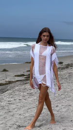 PQ Swim Monique White Fringe Cover Up best quality boutique classy daring designer edgy  elegant exotic expensive exquisite