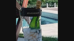bevefresco black and gold wine chilling bag glamorous fashionable champagne cooling tote great gift idea under fifty dollars functional sturdy pvc base photo pocket shoulder bag gold chain handle shoulder pad cute modern bridesmaid gifts glamor gifts for woman who has everything pool beverage chilling hand bag unique fancy elegant sophisticated conversation starter luxury gift ideas party  gift buy 2 deal online shopping enthusiast best presents for socialite buy canada best canadian brands boutique designe