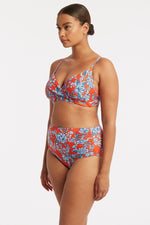 Boho Bikini Top Sustainable | Sea Level Australia Underwire Push Up bra Bikini Top padded pretty elegant sustainable eco friendly swim online canada usa bikini top good quality expensive supportive best vacation ladies swimwear bright floral sexy classy sophisticated lifted boobs good sagging bust bikini designer chic bougie support cups highest quality bikini tops high waist tummy control bikini bottoms highly rated best swimsuits online high end sale swimwear women boutique clearance bikinis curvy upscale