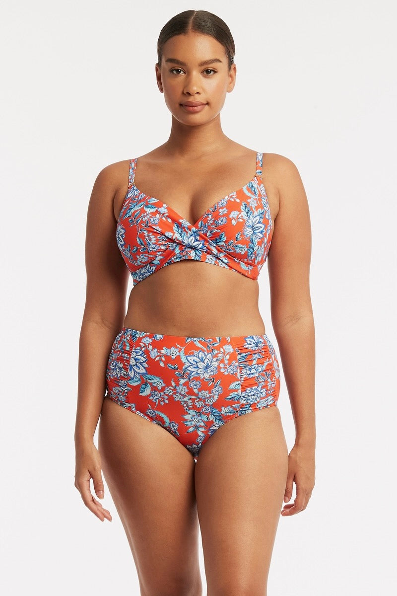 Boho Bikini Top Sustainable | Sea Level Australia Underwire Push Up Bikini Top high waisted bikini bottoms elegant sustainable eco friendly online canada usa bra fit bikini top good quality expensive supportive best vacation ladies swimwear bright floral sexy classy sophisticated lifted boobs good sagging bust bikini designer chic bougie support cups mix match bikini tops tummy control stylish luxury bikini top rated best swimsuits online high end sale swimwear women boutique clearance bikinis curvy