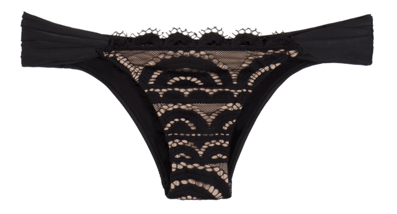 shop PQ Swim midnight gold lace Black Cheeky Bikini Bottoms sexiest hottest good quality luxe luxurious revolve popular high end black bikini bottoms