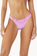 iris lace fanned teeny bikini bottoms lilac bathing suit PQ Swim best quality sexy classy designer luxury flattering swimsuits