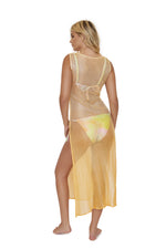 shop Orange Crush Alana Cover Up PQ Swim Mesh Cover Up Dress designer swimsuit online Canada quality best sexy sheer pretty beachwear
