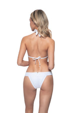 pq swim Sexy White Bikini Set waterlily Lace Fanned cheeky bikini bottoms sexiest classy luxury flattering designer swimsuit