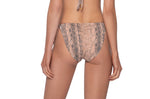 snake bikini bottoms kaa reversible tie side full bottoms pq swim full coverage reversible bikini bottoms snake print elegant flattering low rise fit adjustable tie sides luxury designer swimwear clearance sale vancouver canada miami ibiza tulum