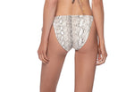 snake bikini bottoms kaa reversible tie side full bottoms pq swim full coverage reversible bikini bottoms snake print adjustable tie side fit luxury designer swimwear clearance sale toronto canada los angeles miami ibiza tulum