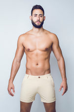Euro Swim Trunks | 2eros Online designer swimwear usa S60 Bondi Series 3 Shorts cream Euro swim trunks 2 eros Swimwear expensive hottest eco friendly