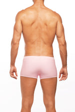 tribe santorini swim trunk mens pink mesh swim shorts mens sexy sporty see through panels skimpy square cut european stylish vacation hot gay glamorous shopping online enthusiast purchases frequently travels often beauty maven fashionista beach resort style bombshell hottest guys swim shorts website sexiest mens short tight 2 inch inseam rugged looking hot body gym goer classy swim trunks pale pink lined no see through mesh panelled see through sides drawstring front square cut pride skimpiest sporty wealth